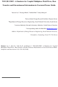 Cover page: TOUGH-UDEC: A simulator for coupled multiphase fluid flows, heat transfers and discontinuous deformations in fractured porous media