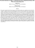 Cover page: Executive Functions in Aging: An Experimental and Computational Study of theWisconsin Card Sorting Task