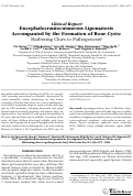 Cover page: Encephalocraniocutaneous lipomatosis accompanied by the formation of bone cysts: Harboring clues to pathogenesis?