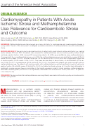 Cover page: Cardiomyopathy in Patients With Acute Ischemic Stroke and Methamphetamine Use: Relevance for Cardioembolic Stroke and Outcome.