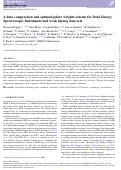 Cover page: A data compression and optimal galaxy weights scheme for Dark Energy Spectroscopic Instrument and weak lensing data sets