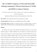 Cover page: Me-3,2-HOPO Complexes of Near Infra-Red (NIR) Emitting Lanthanides: Efficient Sensitization of Yb(III) and Nd(III) in Aqueous Solution