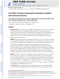 Cover page: The Utility of Routine Radiographic Monitoring in Pediatric Osteoarticular Infections