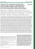 Cover page: Capacity for the management of kidney failure in the International Society of Nephrology North America and the Caribbean region: report from the 2023 ISN Global Kidney Health Atlas (ISN-GKHA).