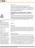 Cover page: Effects of a brief video intervention on treatment initiation and adherence among patients attending human immunodeficiency virus treatment clinics