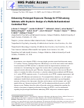 Cover page: Enhancing prolonged exposure therapy for PTSD among veterans with oxytocin: Design of a multisite randomized controlled trial.