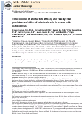 Cover page: Time to onset of antifracture efficacy and year‐by‐year persistence of effect of zoledronic acid in women with osteoporosis