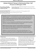 Cover page: Altitude-Related Change in Endotracheal Tube Cuff  Pressures in Helicopter EMS