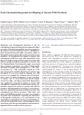 Cover page: Early Intermodal Integration in Offspring of Parents With Psychosis