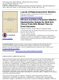 Cover page: Efficient and Ethical Response=Adaptive Randomizaiton Designs for Multi-Arm Clinical Trials With Weibull Time-to-Event Outcomes