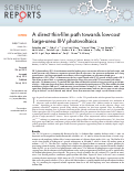 Cover page: A direct thin-film path towards low-cost large-area III-V photovoltaics.