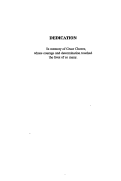 Cover page: Dedication