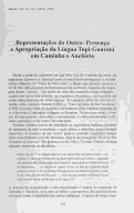 Cover page: Representações do Outro: Presença e Apropriação da Língua Tupi-Guarani em Caminha e Anchieta