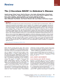 Cover page: The β-Secretase BACE1 in Alzheimer’s Disease