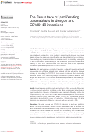 Cover page: The Janus face of proliferating plasmablasts in dengue and COVID-19 infections.