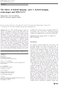 Cover page: The future of hybrid imaging—part 1: hybrid imaging technologies and SPECT/CT