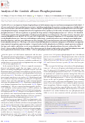 Cover page: Analysis of the Candida albicans Phosphoproteome