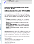 Cover page: Clinical Manifestations of Kidney Disease Among US Adults With Diabetes, 1988-2014