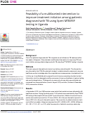 Cover page: Feasibility of a multifaceted intervention to improve treatment initiation among patients diagnosed with TB using Xpert MTB/RIF testing in Uganda