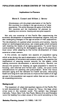 Cover page: Population Aging in Urban Centers of the Pacific Rim: Implications for Planners