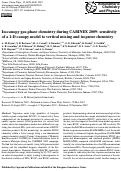 Cover page: In-canopy gas-phase chemistry during CABINEX 2009: sensitivity of a 1-D canopy model to vertical mixing and isoprene chemistry