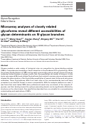 Cover page: Microarray analyses of closely related glycoforms reveal different accessibilities of glycan determinants on N-glycan branches