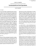 Cover page: Cyclophosphamide and Acute Hyponatremia