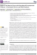 Cover page: Right-to-Left Shunt in Divers with Neurological Decompression Sickness: A Systematic Review and Meta-Analysis