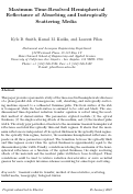 Cover page: Maximum time-resolved hemispherical reflectance of absorbing and isotropically scattering media