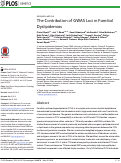 Cover page: The Contribution of GWAS Loci in Familial Dyslipidemias