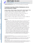 Cover page: Frontal brain asymmetry, childhood maltreatment, and low-grade inflammation at midlife.