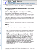 Cover page: Race/ethnicity and the risk of childhood leukaemia: a case–control study in California