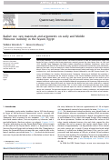 Cover page of Basket use, raw materials and arguments on early and Middle Holocene mobility in the Fayum, Egypt