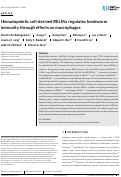 Cover page: Hematopoietic cell-derived RELMα regulates hookworm immunity through effects on macrophages.