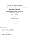 Cover page: Experimental and Numerical Simulation of Seismically Isolated Critical Facilities under Extreme Seismic Loading