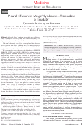 Cover page: Pleural Effusion in Meigs’ Syndrome—Transudate or Exudate?