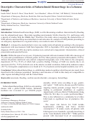 Cover page: Descriptive Characteristics of Subarachnoid Hemorrhage in a Lebanese Sample