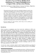 Cover page: Towards a Very Low Energy Building Stock: Modeling the U.S. Commercial Building Sector to Support Policy and Innovation Planning