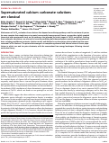 Cover page: Supersaturated calcium carbonate solutions are classical