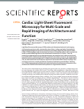 Cover page: Cardiac Light-Sheet Fluorescent Microscopy for Multi-Scale and Rapid Imaging of Architecture and Function