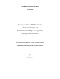 Cover page: Assessing the Efficacy of Outdoor Education On Campers’ Perceptions of Environmental Stewardship, Civic Engagement, and College and Career Pathways