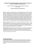 Cover page: Campaign Finance and Playing Field "Levelness" Issues in the Run-up to Mexico's July 2006 Presidential Election