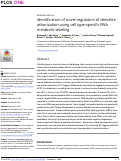 Cover page: Identification of novel regulators of dendrite arborization using cell type-specific RNA metabolic labeling