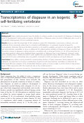 Cover page: Transcriptomics of diapause in an isogenic self-fertilizing vertebrate