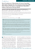 Cover page: Direct Comparison of Quantitative US versus Controlled Attenuation Parameter for Liver Fat Assessment Using MRI Proton Density Fat Fraction as the Reference Standard in Patients Suspected of Having NAFLD.