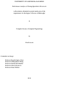 Cover page: Performance Analysis of Timing-Speculative Processors