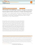 Cover page: Chromatin remodelling complex dosage modulates transcription factor function in heart development