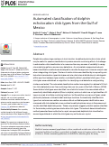 Cover page: Automated classification of dolphin echolocation click types from the Gulf of Mexico