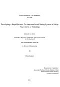 Cover page: Developing a Rapid Seismic Performance based Rating System in Safety Assessment of Buildings