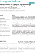 Cover page: Domestication of the neotropical tree <em>Chrysophyllum&nbsp;cainito</em> from a geographically limited yet genetically&nbsp;diverse gene pool in Panama